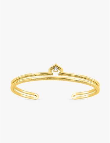 Bracelet jonc plaqué or et...