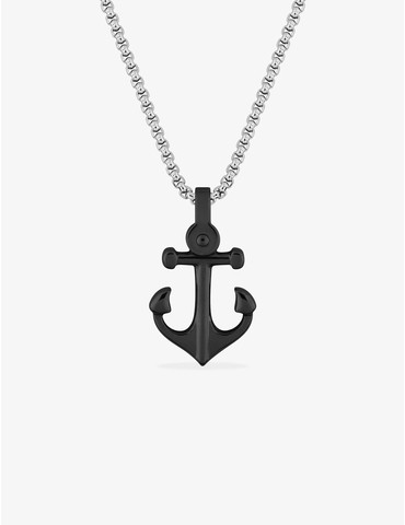 Collier pendentif ancre en...
