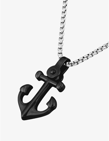 Collier pendentif ancre en...