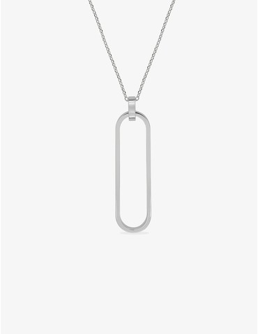 Collier pendentif ovale en...