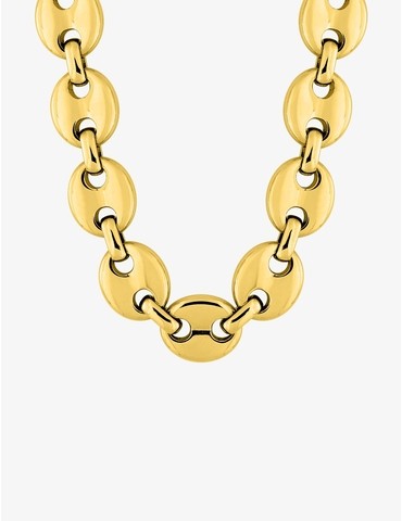 Collier maille grain de...