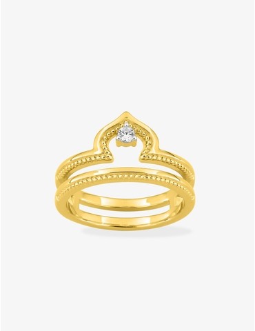 Bague fantaisie en plaqué...