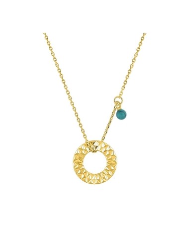 Collier en plaqué or avec...