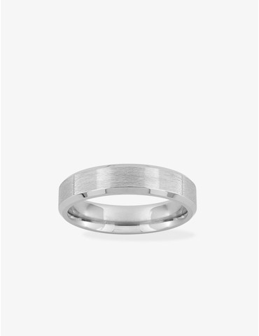 Bague en acier gris 5 mm