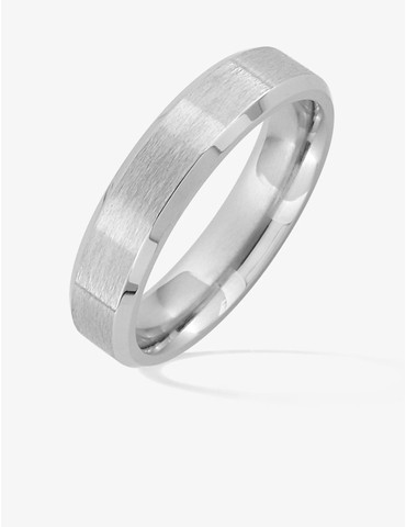 Bague en acier gris 5 mm