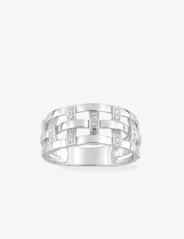 Bague en or blanc 750 ‰...
