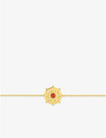 Bracelet en plaqué or laqué...
