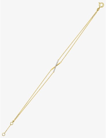 Bracelet en or jaune 750 ‰,...
