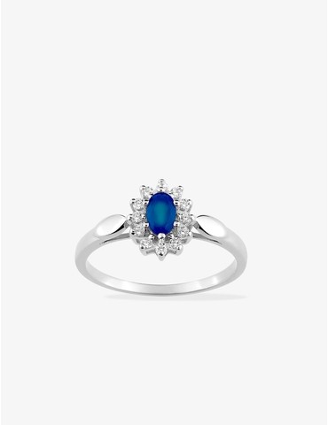 Bague or 375‰ orné de...