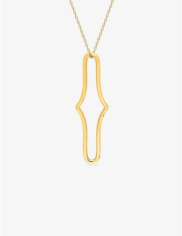 Collier sautoir en plaqué...
