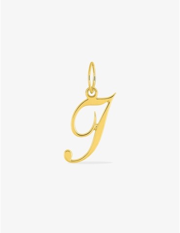 Pendentif lettre I en or...