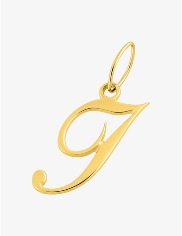 Pendentif lettre I en or...