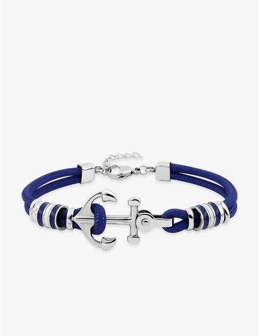 Bracelet ancre nylon et acier