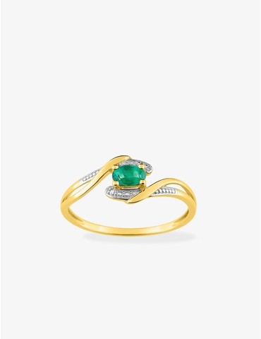 Bague en or jaune 375 ‰,...
