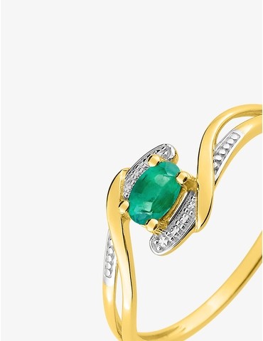 Bague en or jaune 375 ‰,...