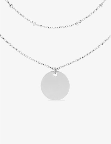 Collier acier avec double...