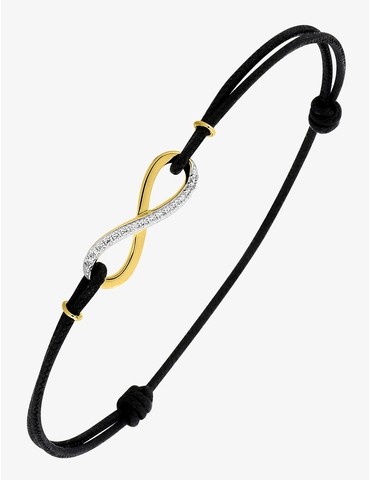 Bracelet infini or jaune...