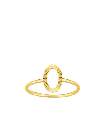 Bague or jaune 375 ‰ motif...