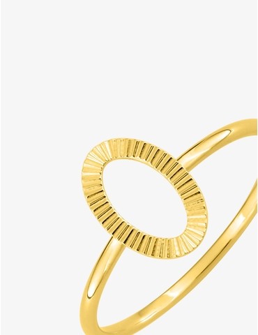 Bague or jaune 375 ‰ motif...