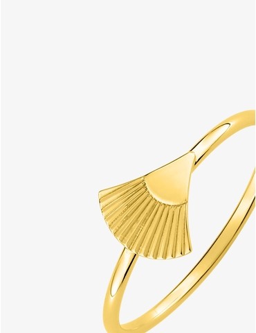 Bague or jaune 375 ‰ motif...