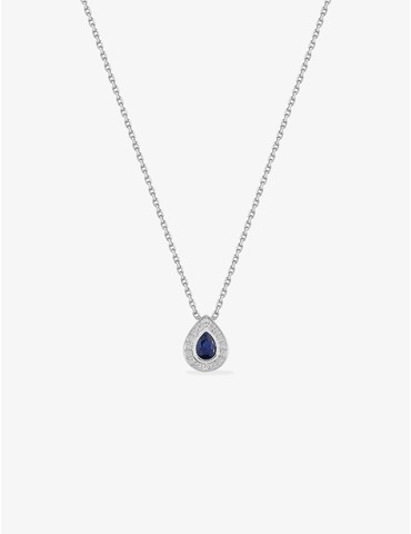Collier or 750 ‰ blanc en...