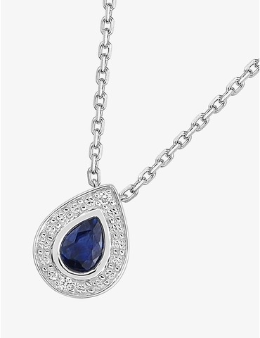 Collier or 750 ‰ blanc en...