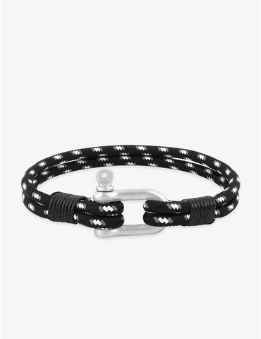 Bracelet acier gris en...
