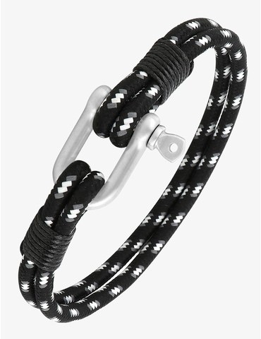 Bracelet acier gris en...
