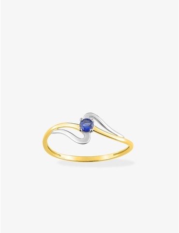 Bague or 750 ‰ jaune et...