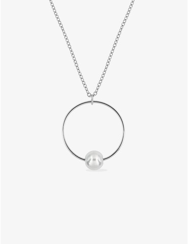 Collier en acier, breloque...