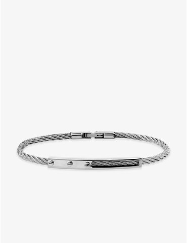 Bracelet rigide, fil acier...