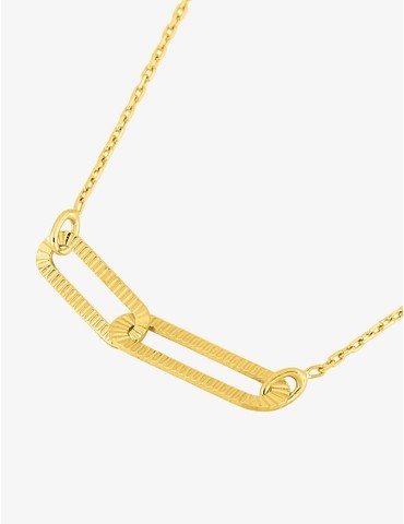 Collier en or jaune 375 ‰,...