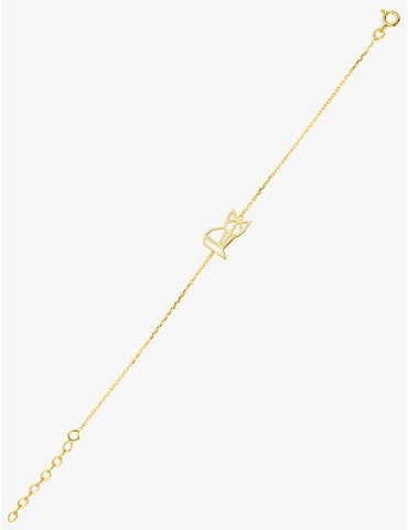 Bracelet en plaqué or,...