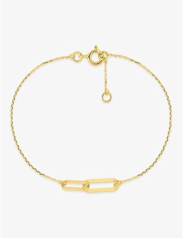 Bracelet en or jaune 375 ‰,...