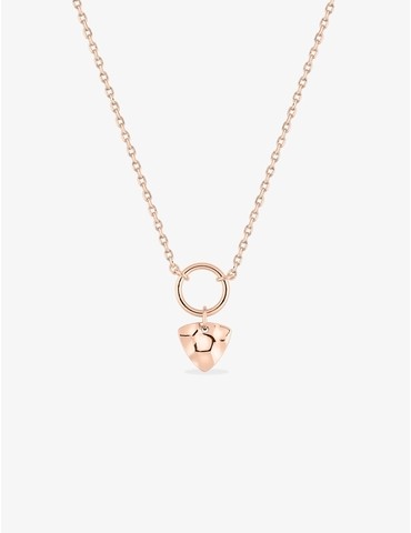 Collier en plaqué or rose,...