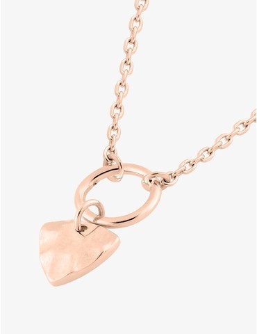 Collier en plaqué or rose,...