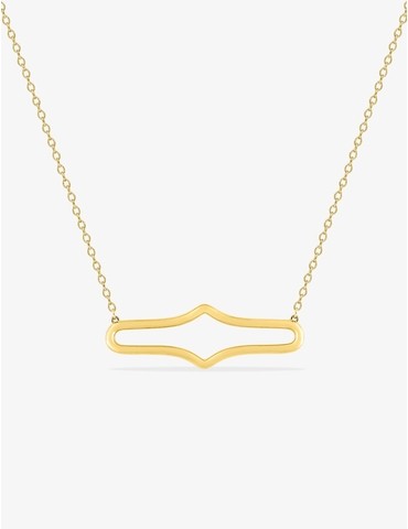 Collier plaqué or ovale...