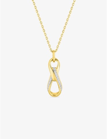 Collier plaqué or oxyde...
