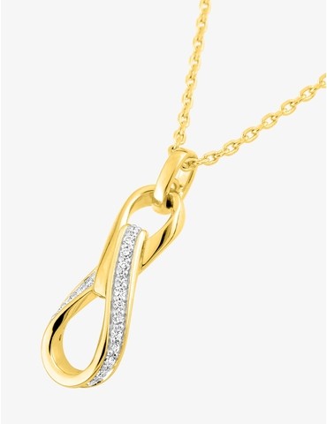 Collier plaqué or oxyde...