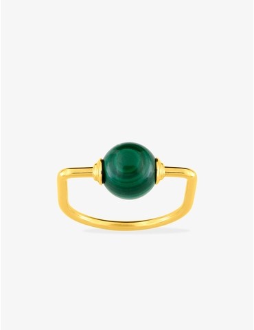 Bague plaqué or pierre...