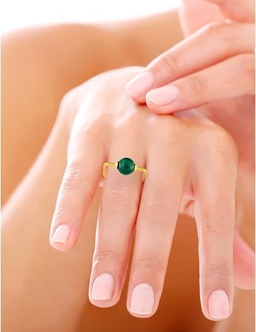 Bague plaqué or pierre...