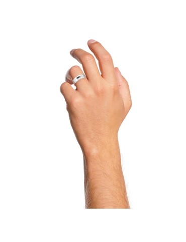 Bague argent gris rhodié...