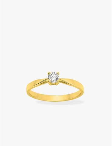 Alliance solitaire or jaune...