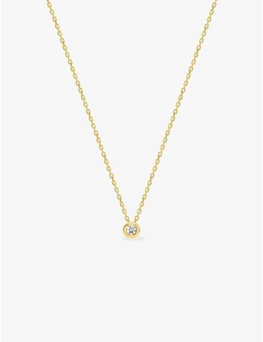 Collier or jaune 750 ‰ et...