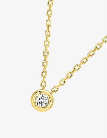 Collier or jaune 750 ‰ et...