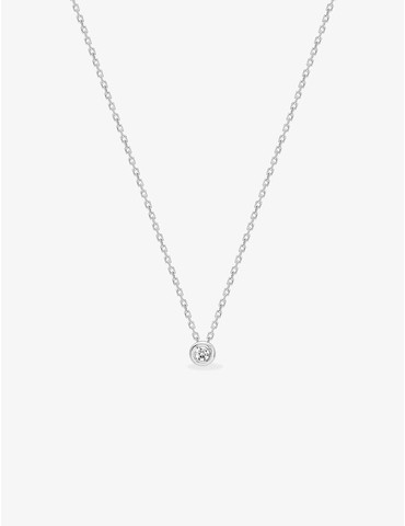 Collier or blanc 750 ‰ et...