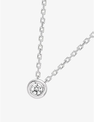 Collier or blanc 750 ‰ et...