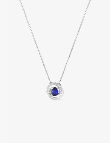 Collier or blanc 750 ‰,...