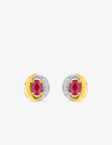 Boucles d'oreilles or jaune...