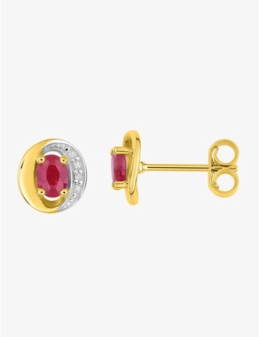 Boucles d'oreilles or jaune...